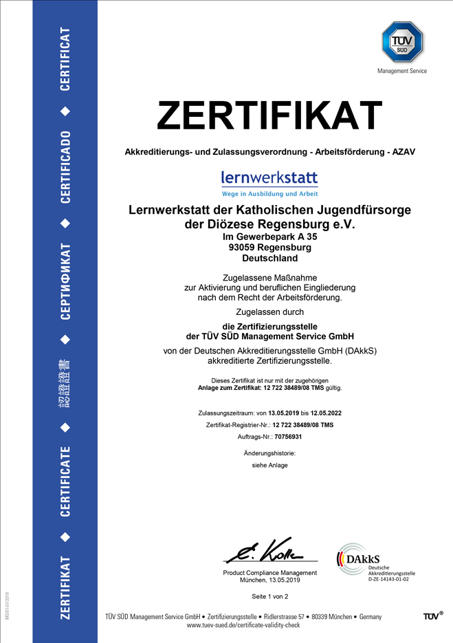 VM Zertifikat